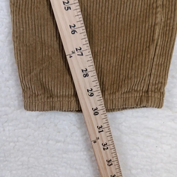 Levis Pants Womens 28x30 Tan Corduroy Straight Leg Hipster Fall Grandpa - Picture 11 of 13